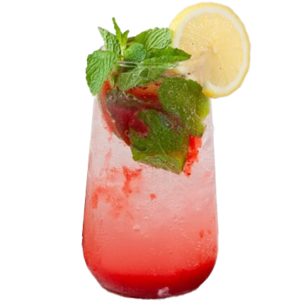 Strawberry Mint Soda