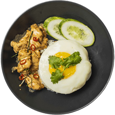 Tom Yum Buttermilk Chicken Rice