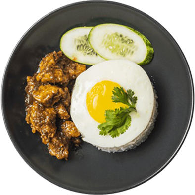 Blackpepper Chicken with Rice