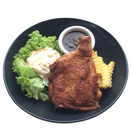Grilled Chicken Chop with Fries