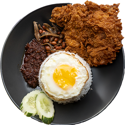 Nasi Lemak Ayam Crispy