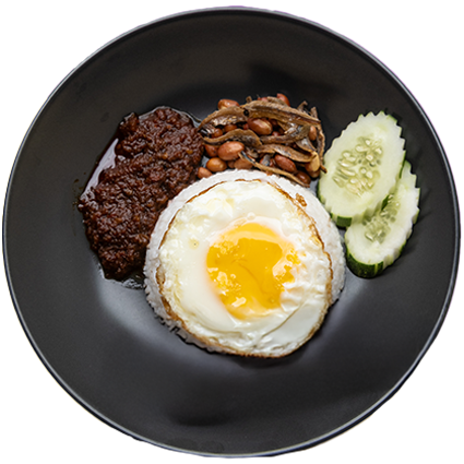 Nasi Lemak Telur Mata