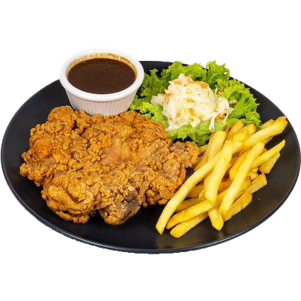 Tempura Chicken Chop with Fries